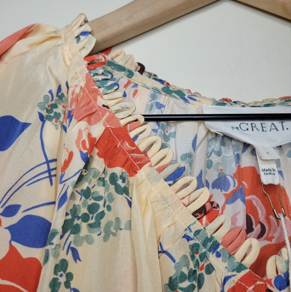 NWT The GREAT. The Vestige dress in echo rose print, designer 1 (small) - Picture 14 of 16